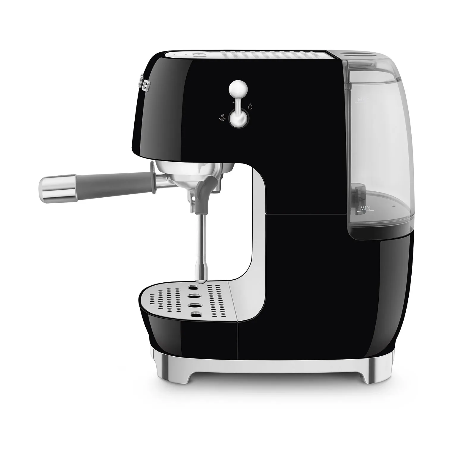 Smeg 50's style halvautomatisk espressomaskine ECF03, Black Smeg