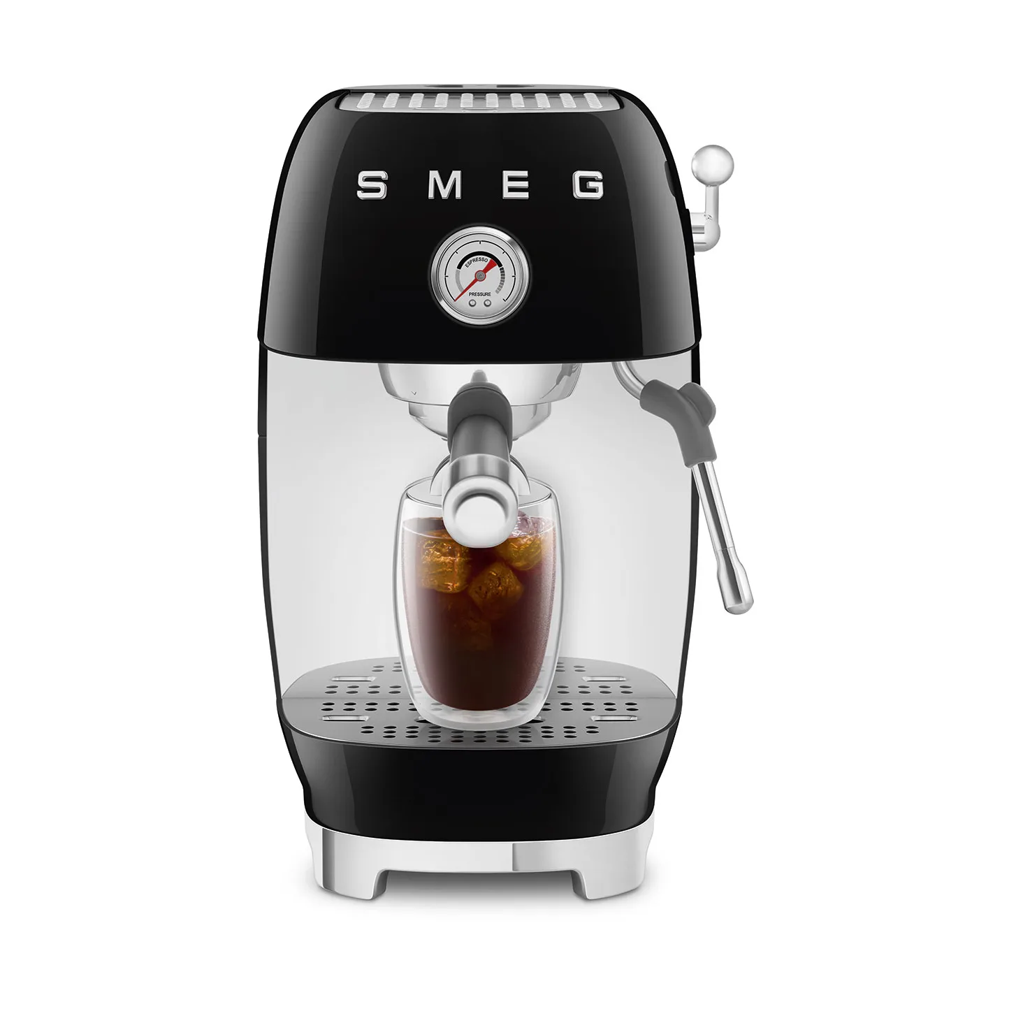 Smeg 50's style halvautomatisk espressomaskine ECF03, Black Smeg