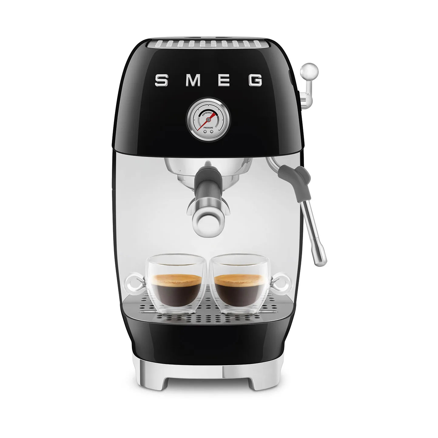 Smeg 50's style halvautomatisk espressomaskine ECF03, Black Smeg