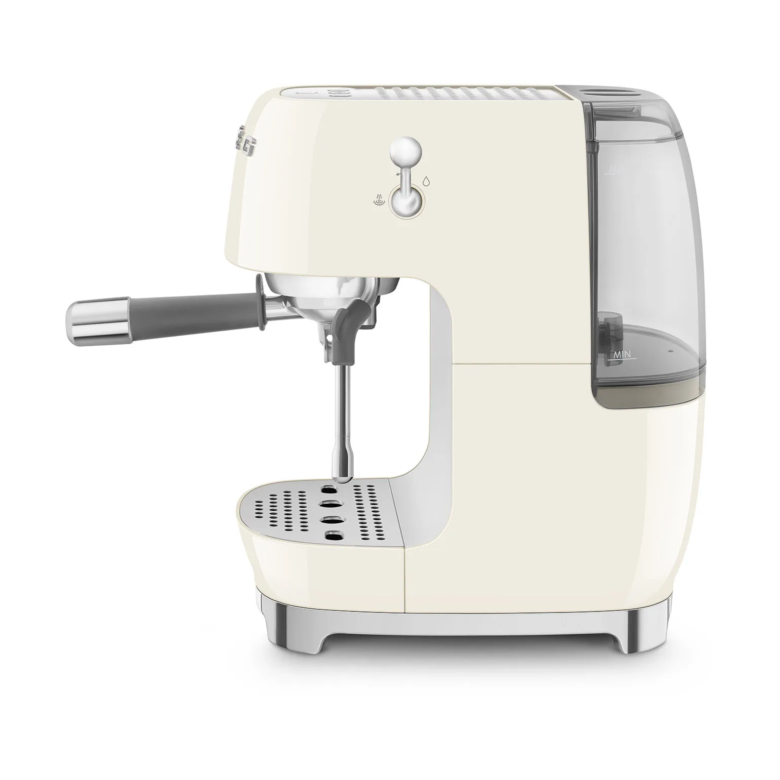Smeg 50's style halvautomatisk espressomaskine ECF03, Creme Smeg