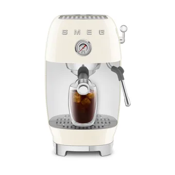 Smeg 50's style halvautomatisk espressomaskine ECF03 - Creme - Smeg