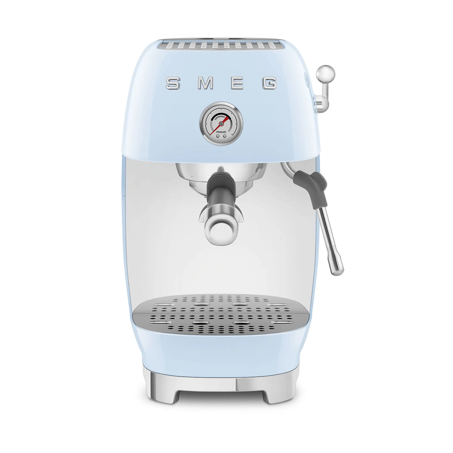 Smeg 50's style halvautomatisk espressomaskine ECF03, Pastel blue Smeg