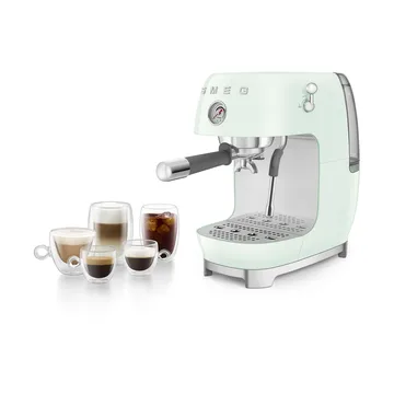 Smeg 50's style halvautomatisk espressomaskine ECF03 - Pastel green - Smeg