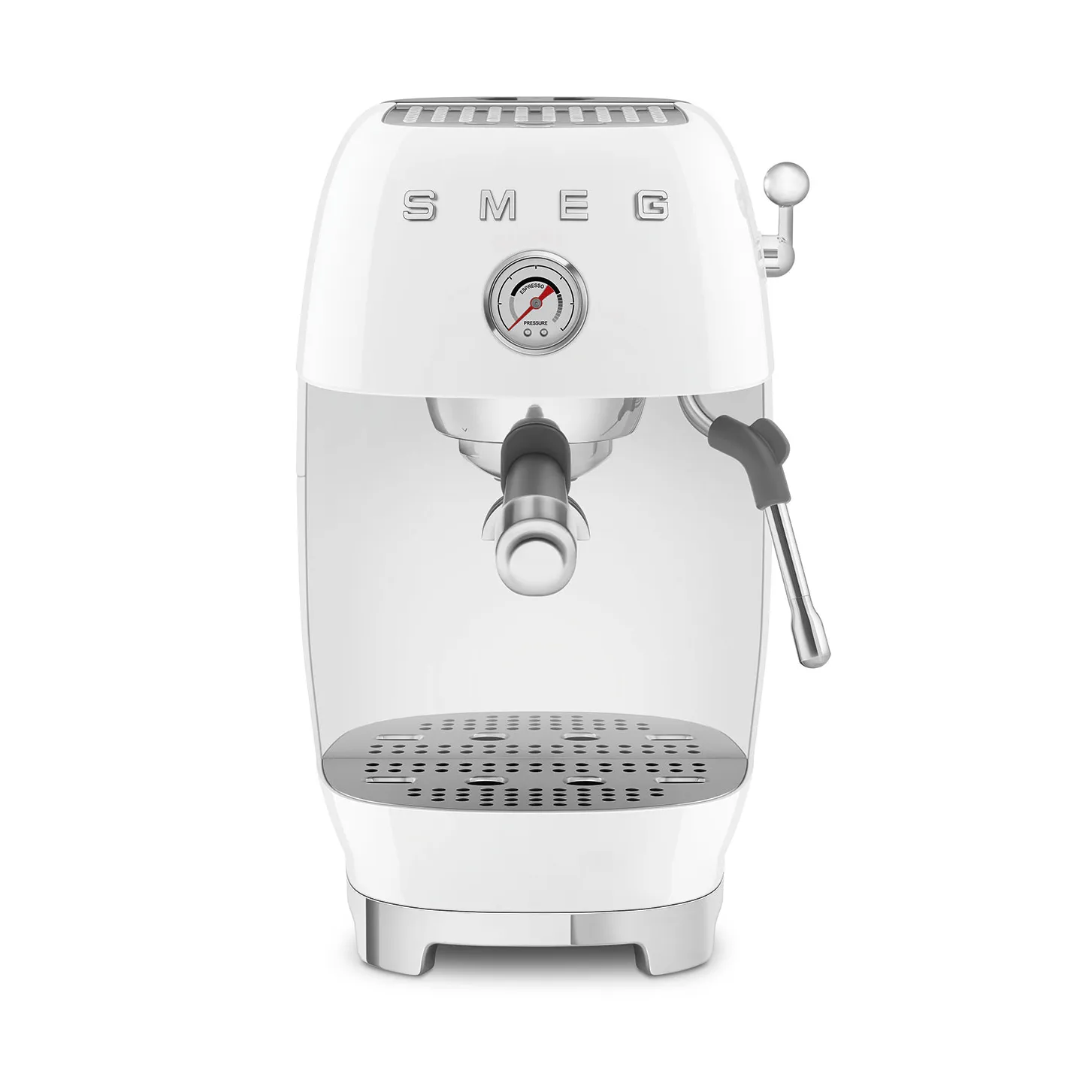 Smeg 50's style halvautomatisk espressomaskine ECF03, White Smeg