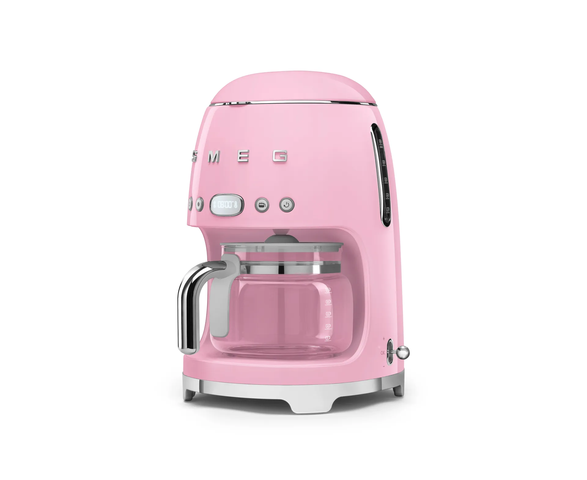 Smeg 50's Style kaffemaskine 10 kopper, Lyserød Smeg