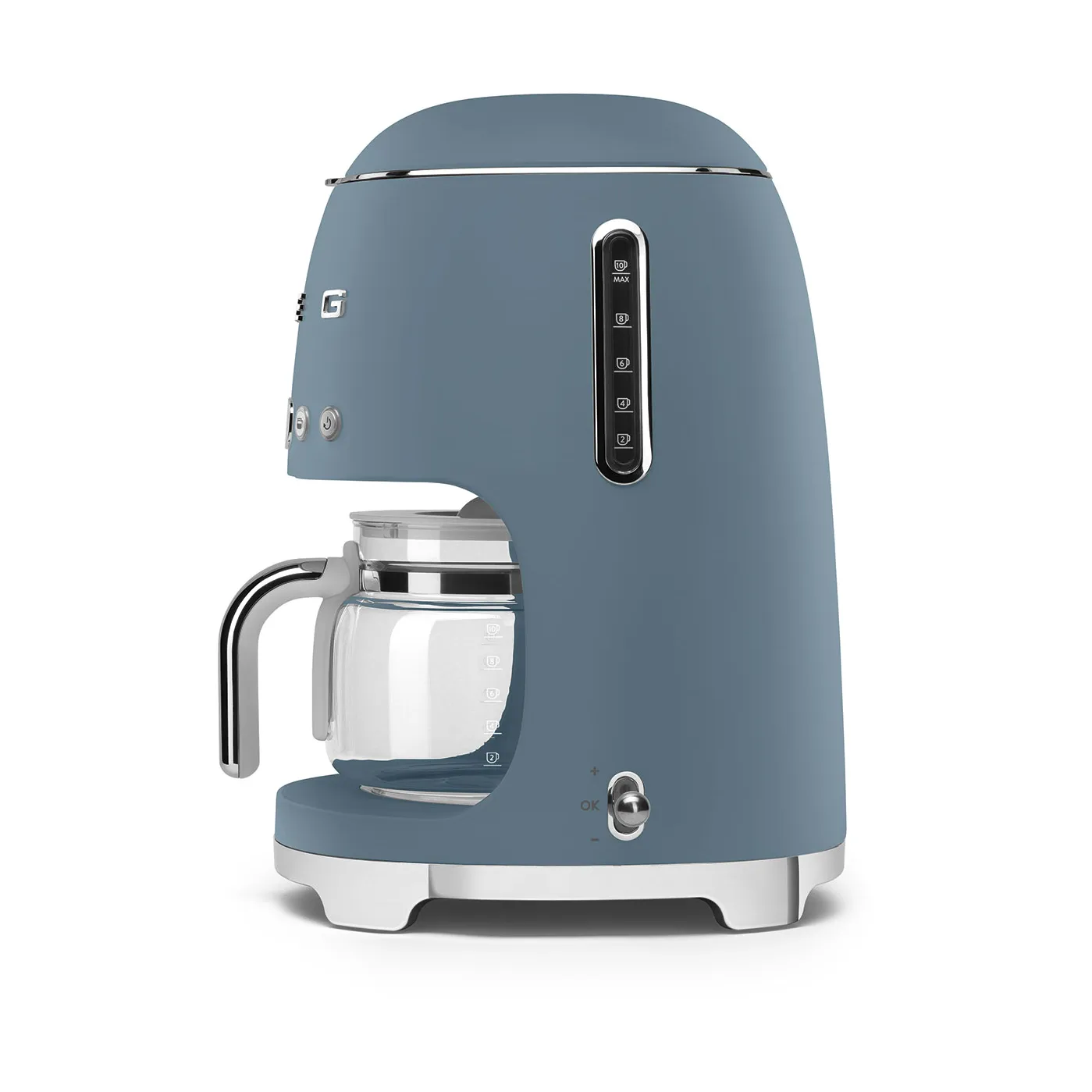 Smeg 50's Style kaffemaskine 10 kopper, Matt storm blue Smeg