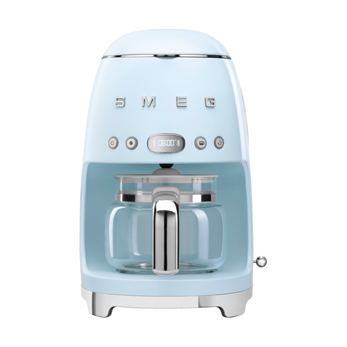 Smeg 50's Style kaffemaskine 10 kopper Pastelblå | Skandinavisk Design | Blå