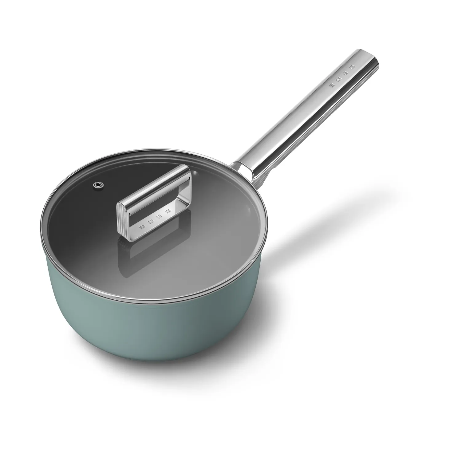 Smeg 50's style kasserolle keramisk Ø20 cm, Emerald green Smeg