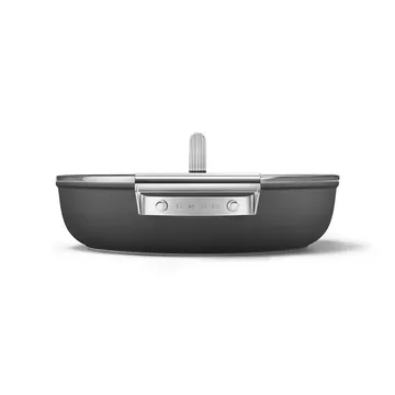 Smeg 50's style keramisk sauterpande med låg Ø28 cm - Black - Smeg
