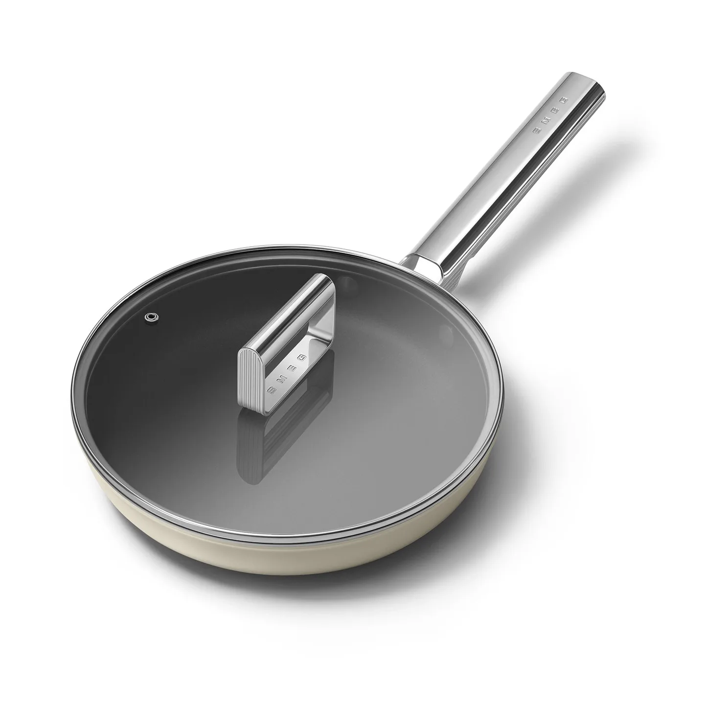 Smeg 50's style keramisk stegepande Ø24 cm, Cream Smeg