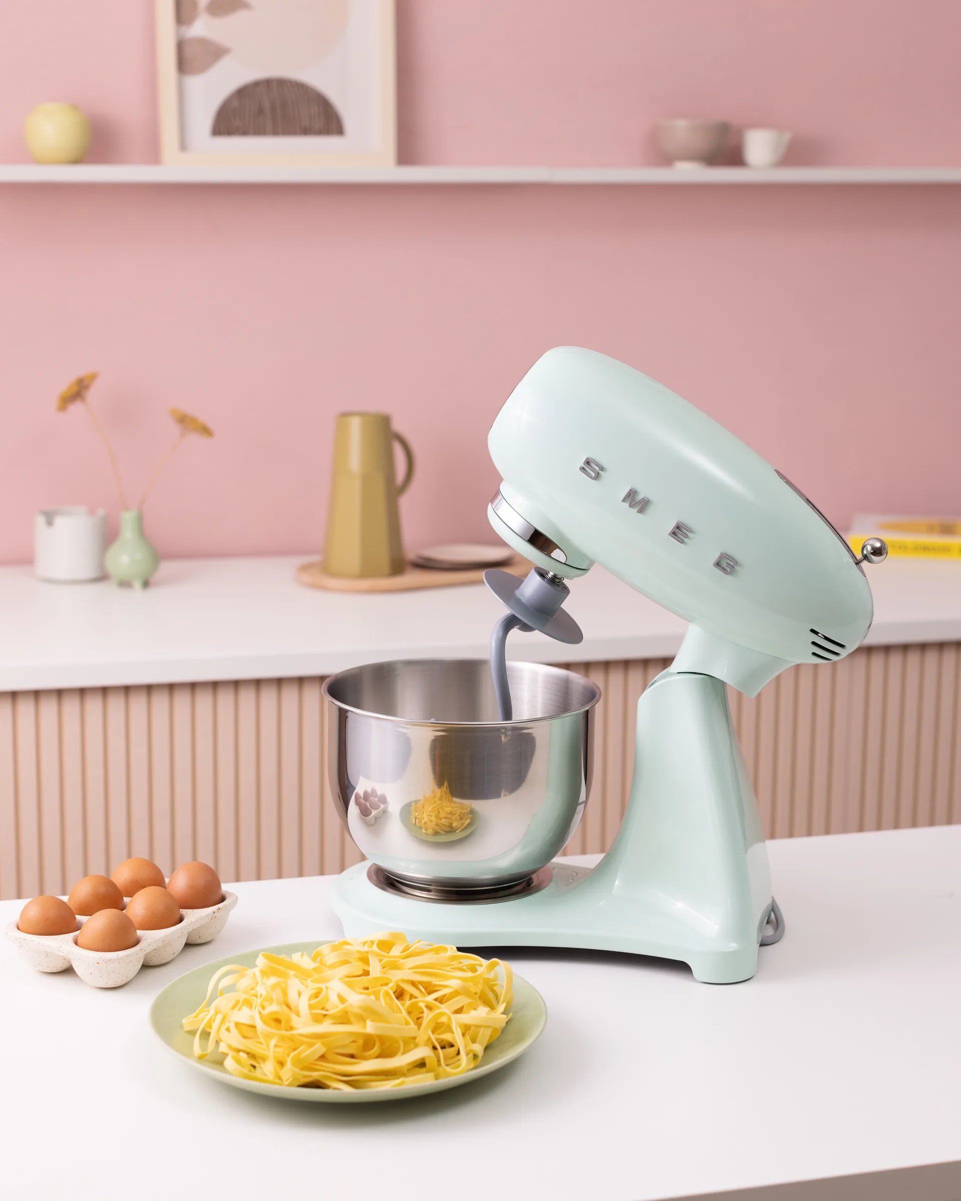 Smeg 50's style køkkenmaskine, Pastelgrøn, 1000 W, 4,8 l Smeg