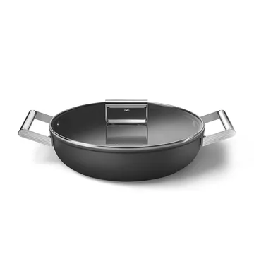 SMEG 50's Style sauterpande med låg Ø28 cm
 - Sort - Smeg