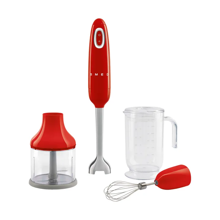 Smeg 50's Style stavblender sæt 4 dele - Red - Smeg