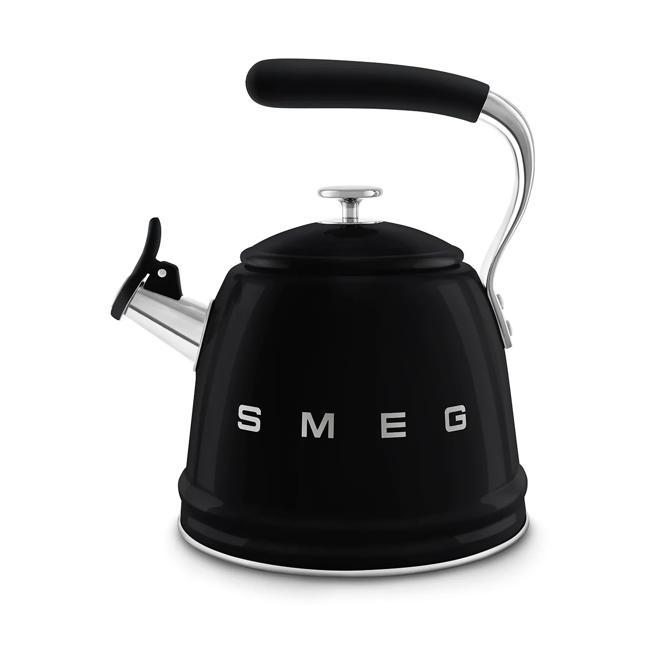 Smeg 50's Style vandkedel med fløjte, Black Smeg