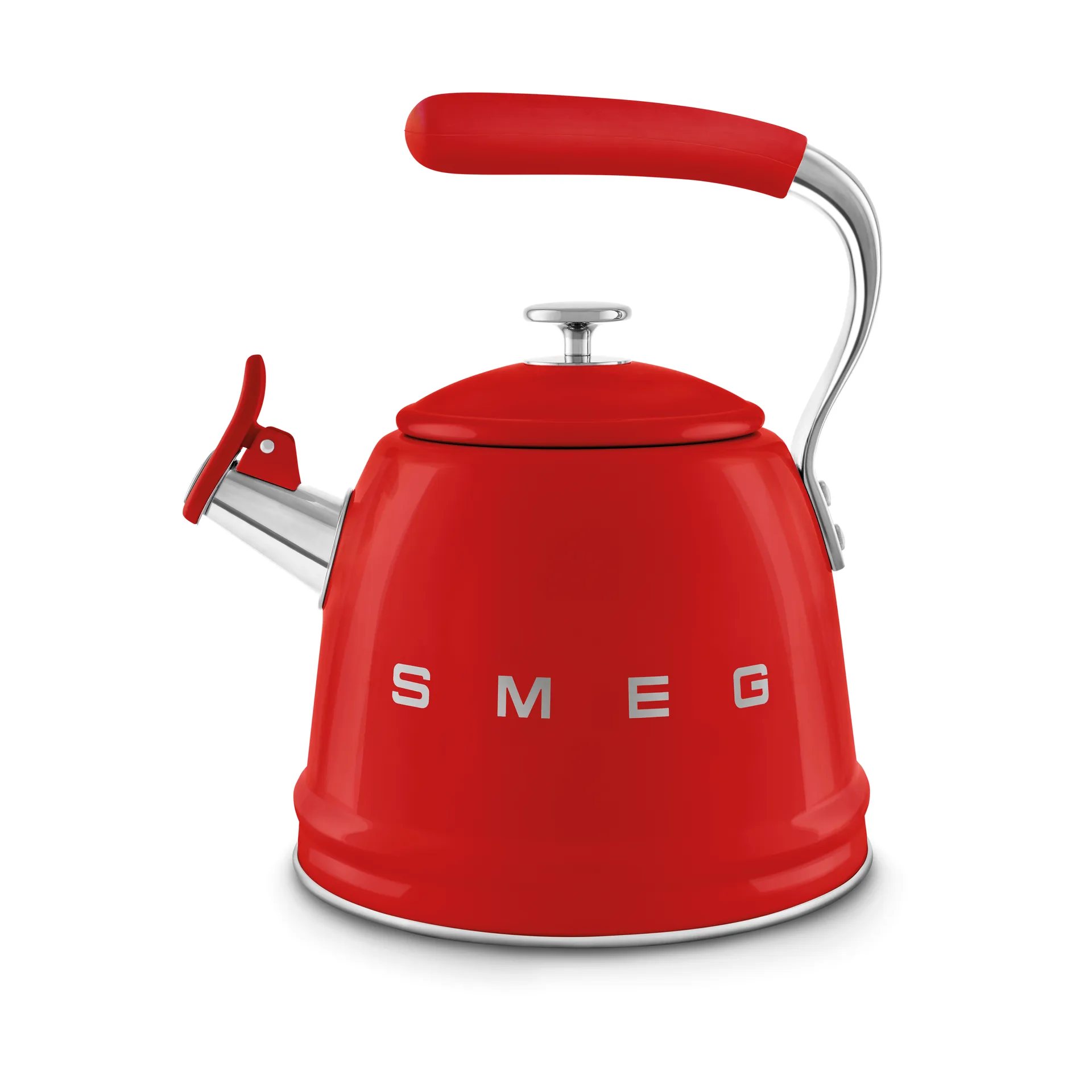 Smeg 50's Style vandkedel med fløjte, Red Smeg