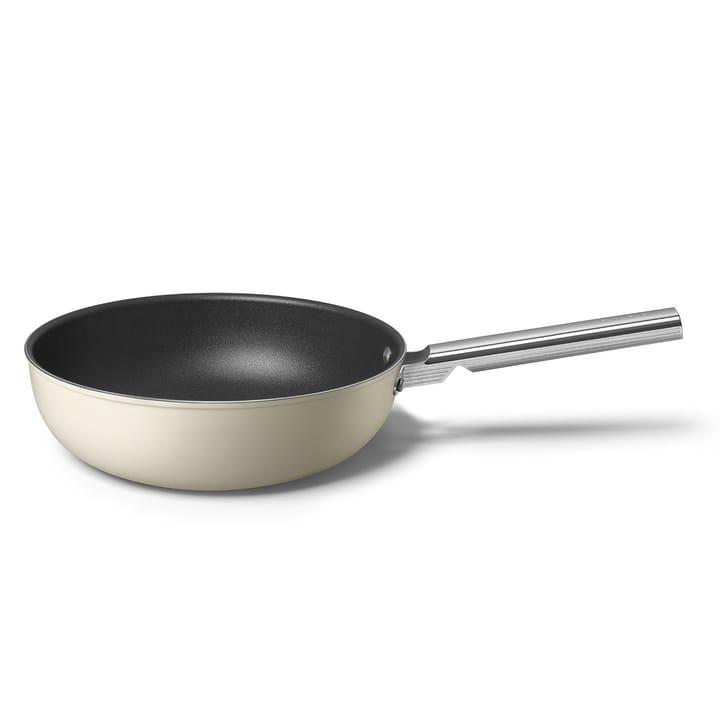 SMEG 50's Style wokpande Ø30 cm  - Creme
 - Smeg