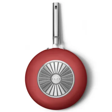 SMEG 50's Style wokpande Ø30 cm  - Rød - Smeg