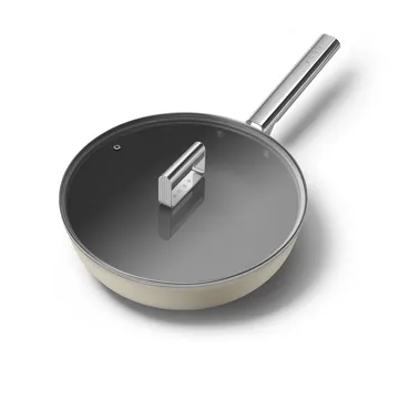 Smeg 50's style wokpande keramisk Ø30 cm - Cream - Smeg