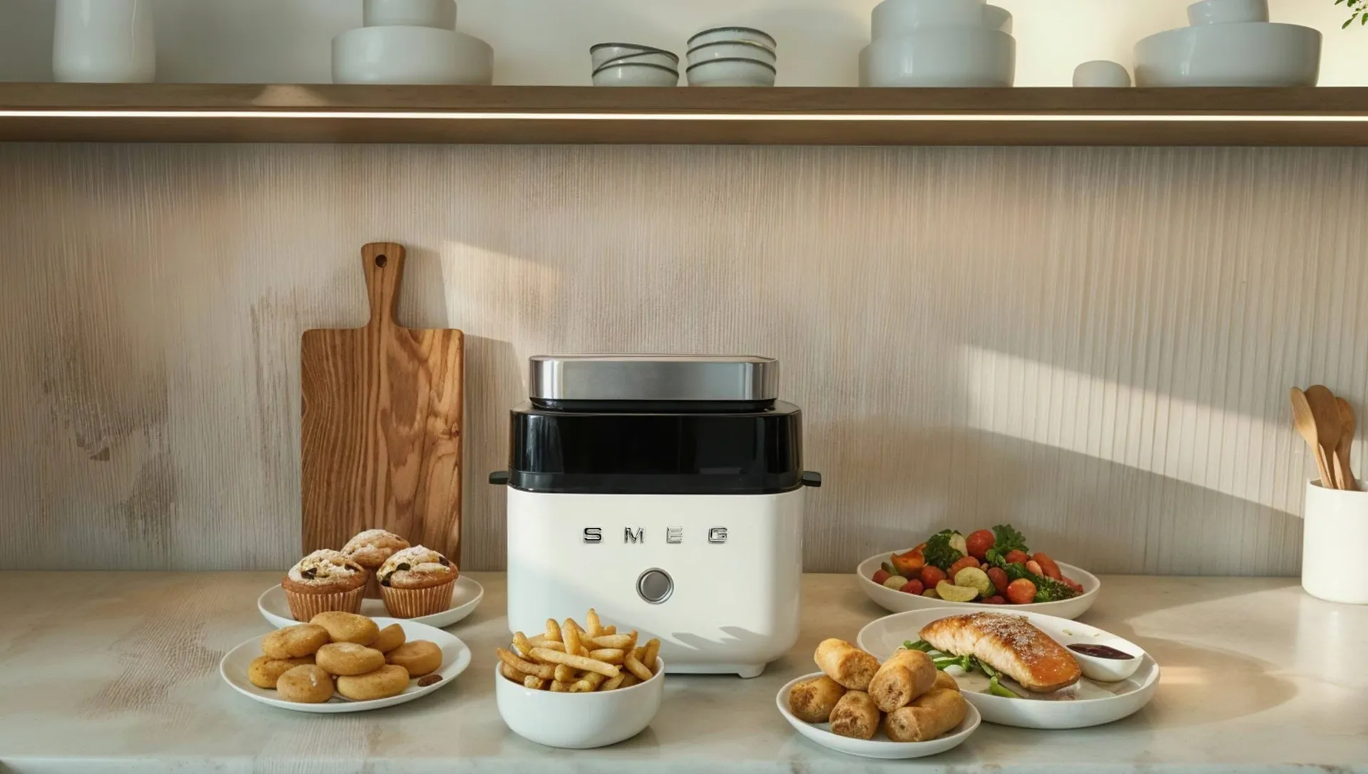 Smeg Air Fryer, Hvid mat Smeg