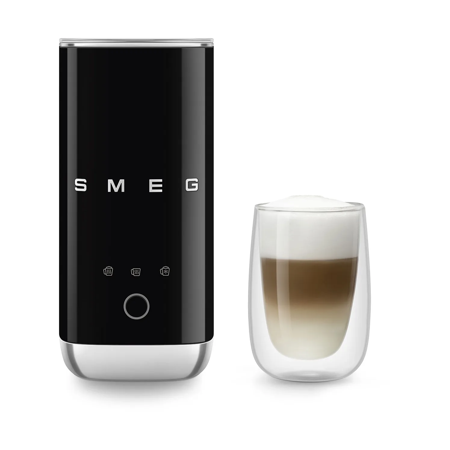 Smeg elektrisk mini-mælkeskummer MFF02, Black Smeg