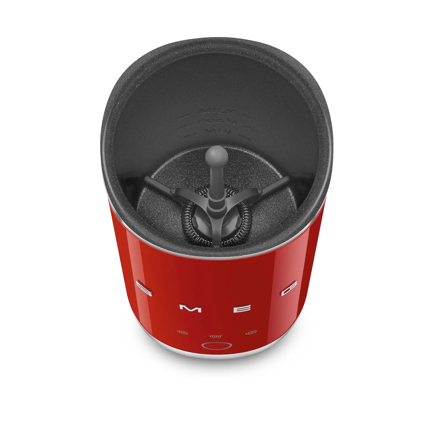 Smeg elektrisk mini-mælkeskummer MFF02, Red Smeg
