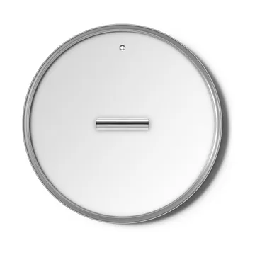 Smeg glaslåg sølv - Ø30 cm - Smeg