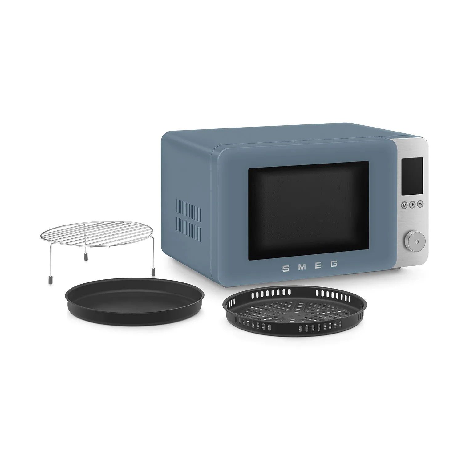Smeg mikrobølgeovn med varmluft, Storm blue Smeg
