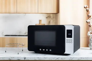 Smeg mikrobølgeovn - Sort - Smeg