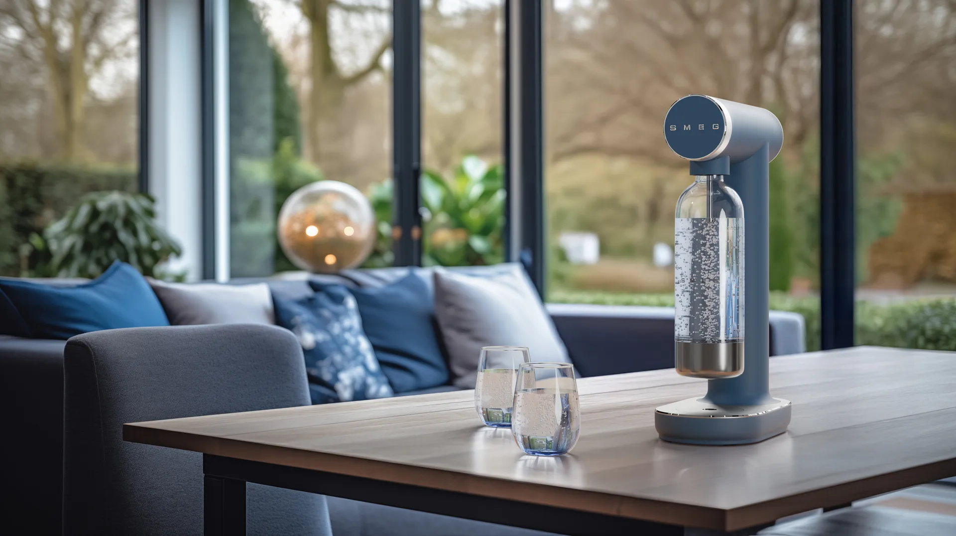 Smeg Sodamaker kulsyremaskine, Storm blue Smeg