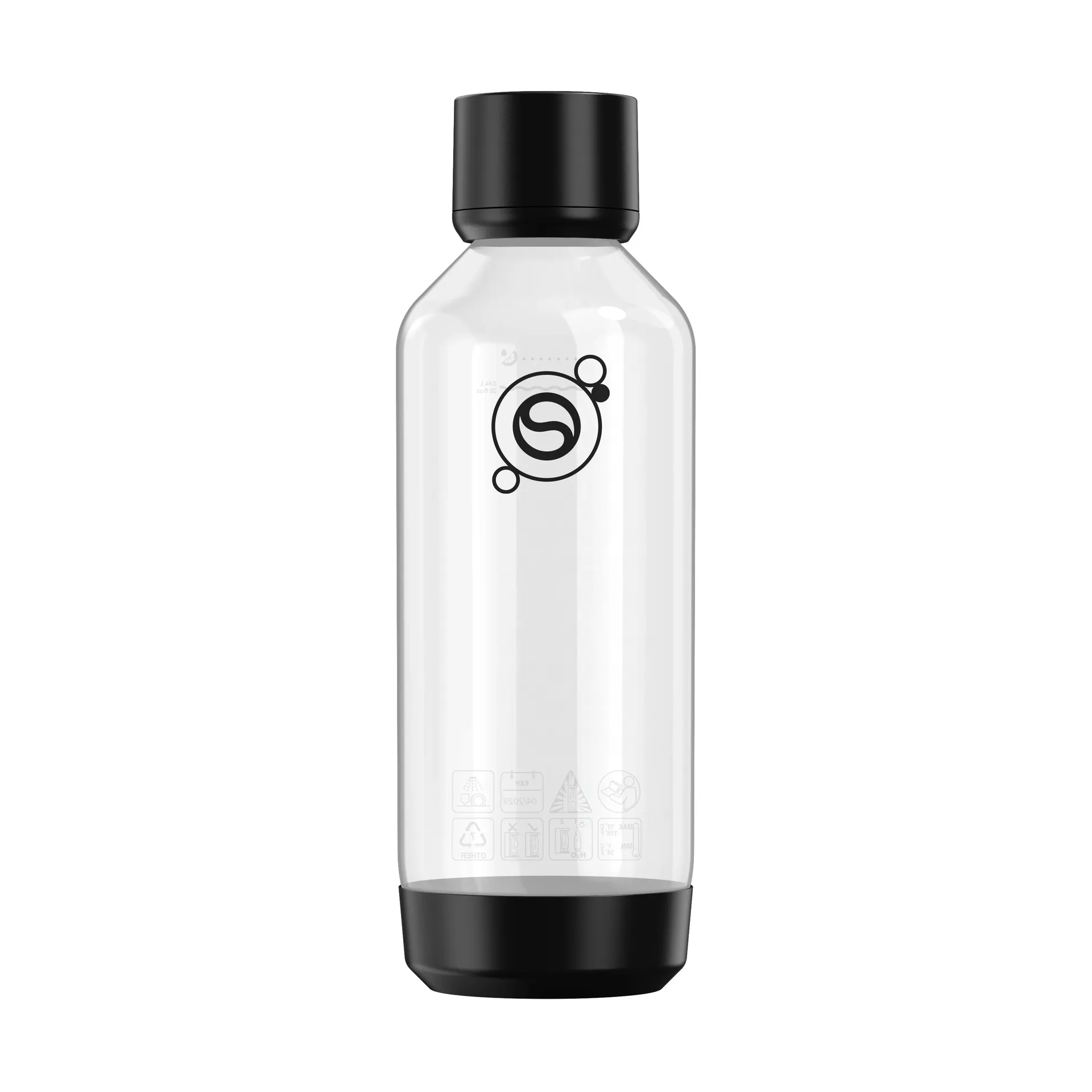 Fizz & Refresh flaske, Sort, 1 L Sodastream