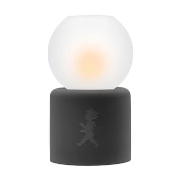 Globe fyrfadsstage Ø9,5x17 cm - Mørkegrå - Solstickan Design