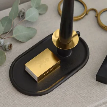 Kammarljusstage med tændstikæskeholder - Solstickan kammarlysestage inkl. tændstiketui - Solstickan Design