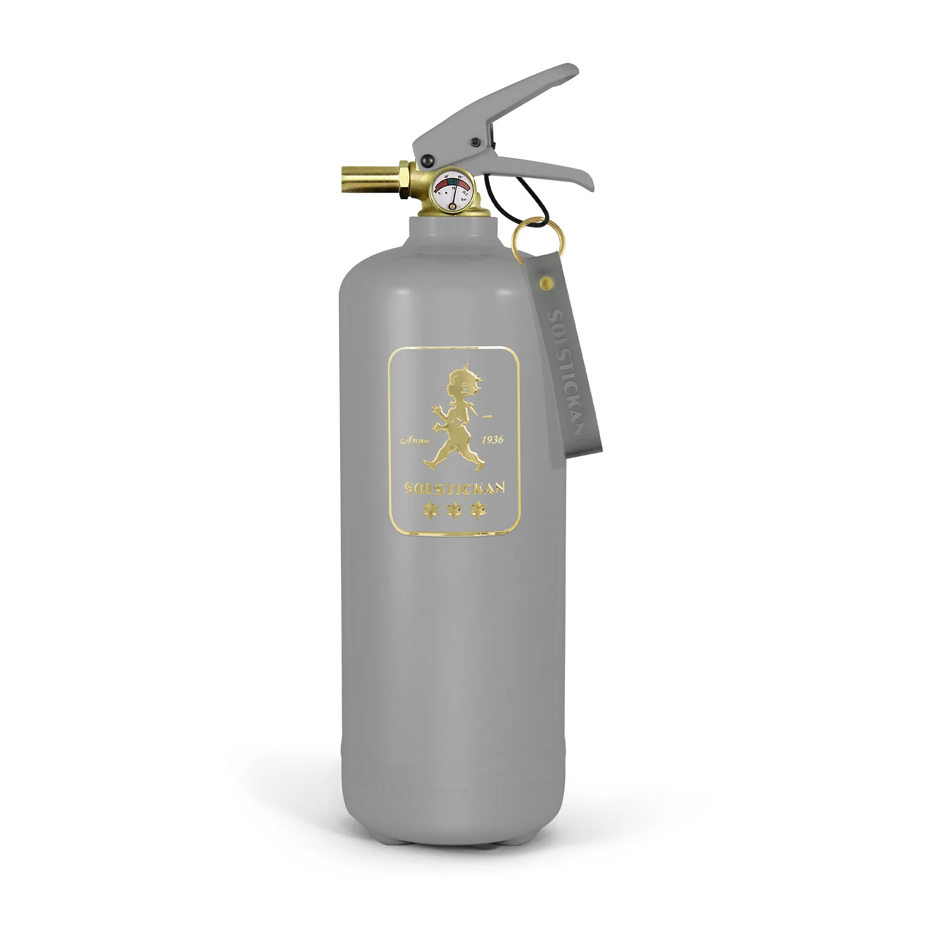 Solstickan brandslukker 2 kg, Design Edition Grå/Guld Solstickan Design