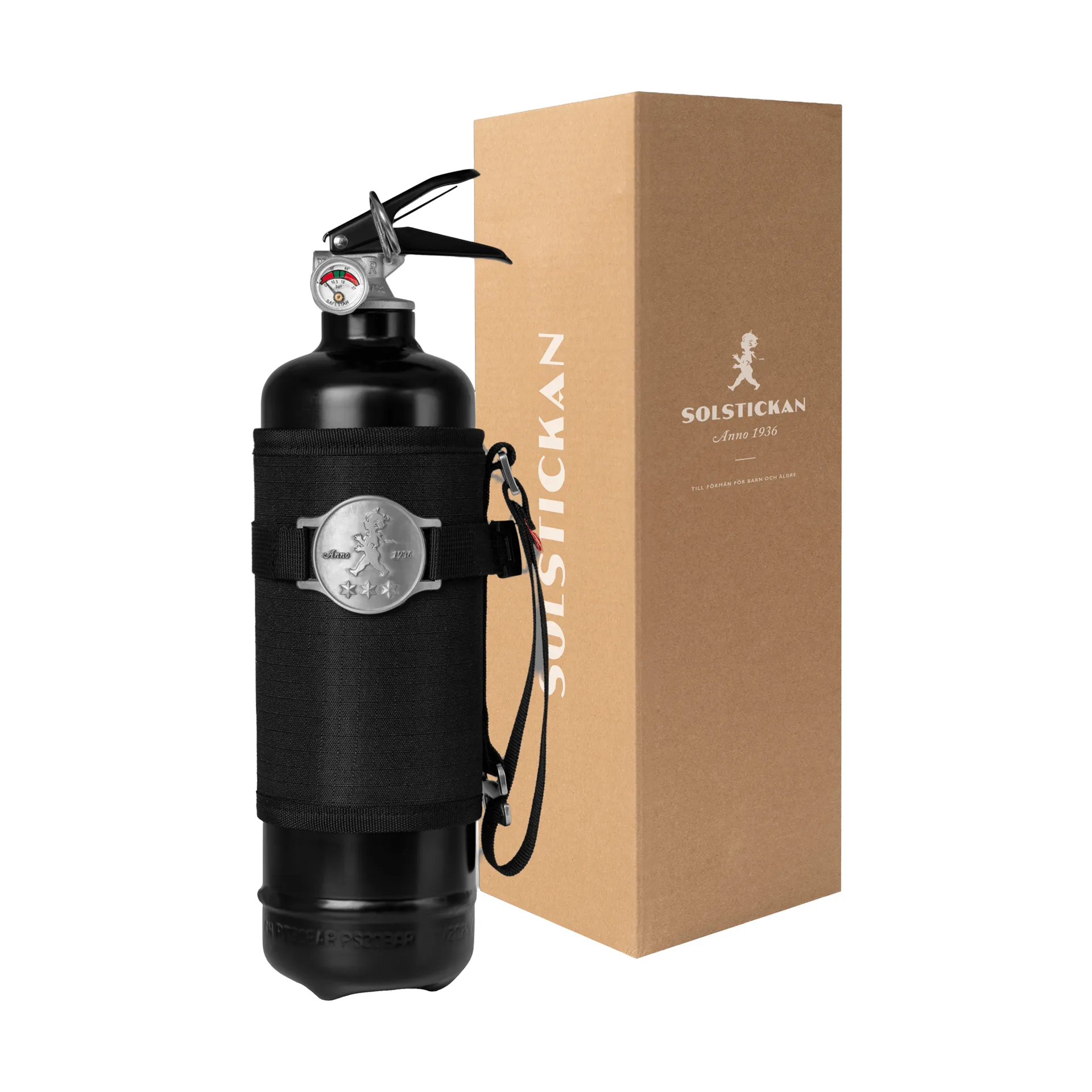 Solstickan brandslukker, Outdoor edition 6 kg, Sort Solstickan Design