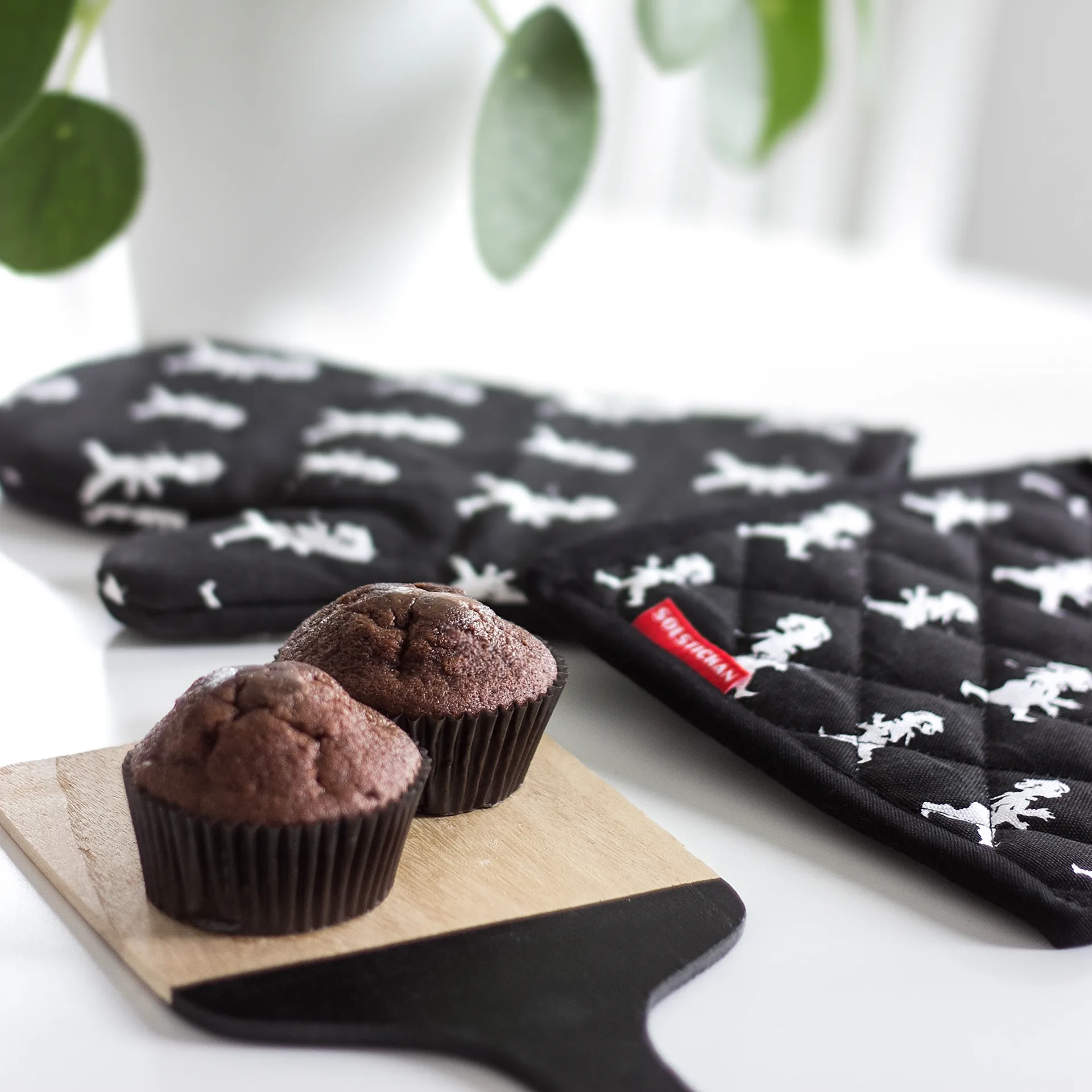 Solstickan grydelap 22x22 cm, Sort Solstickan Design