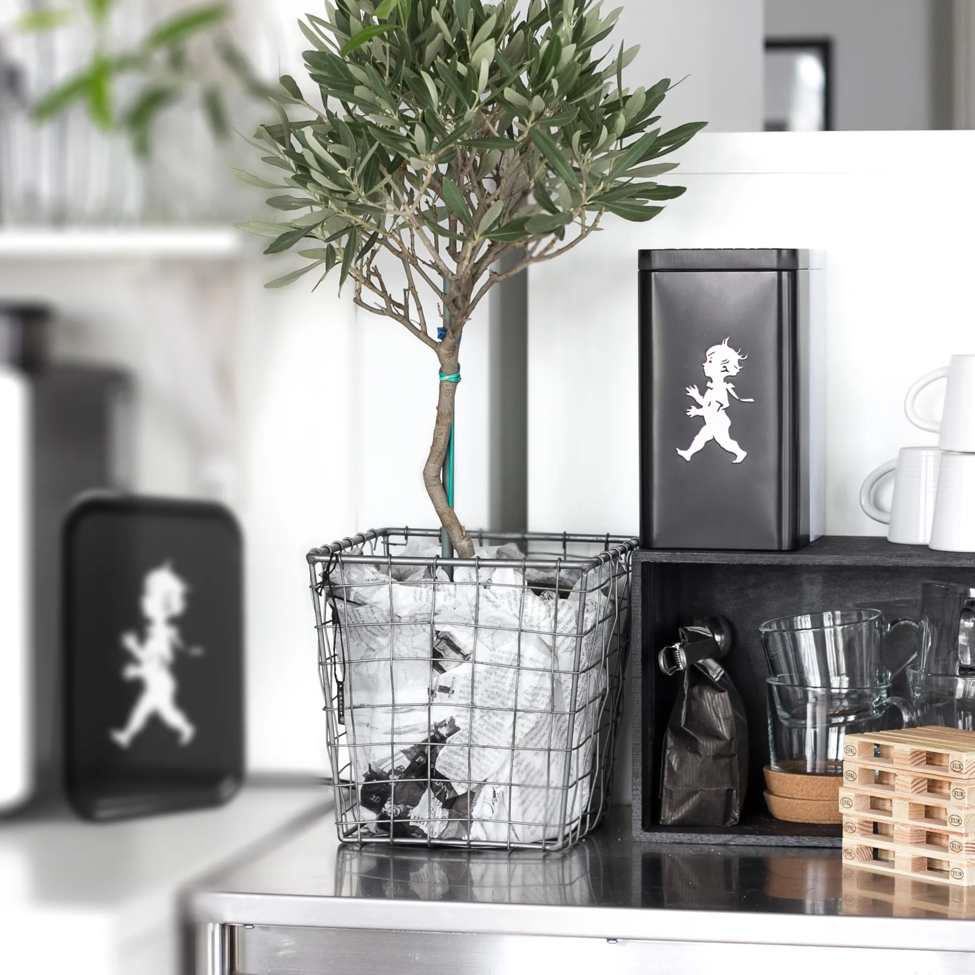 Solstickan kaffedåse 20,5 cm, Matsort Solstickan Design