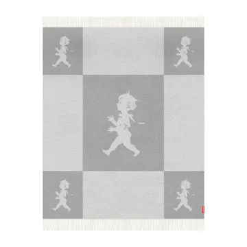 Solstickan plaid merinould 130x170 cm - Lysegrå - Solstickan Design
