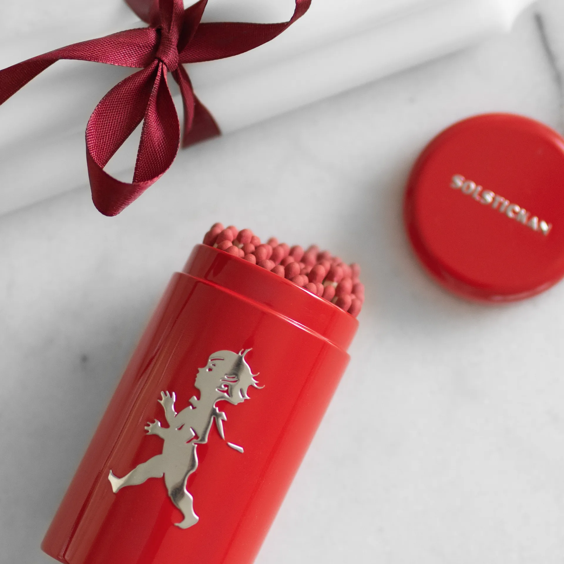 Solstickan tændstikrør 100-pak, Rød Solstickan Design