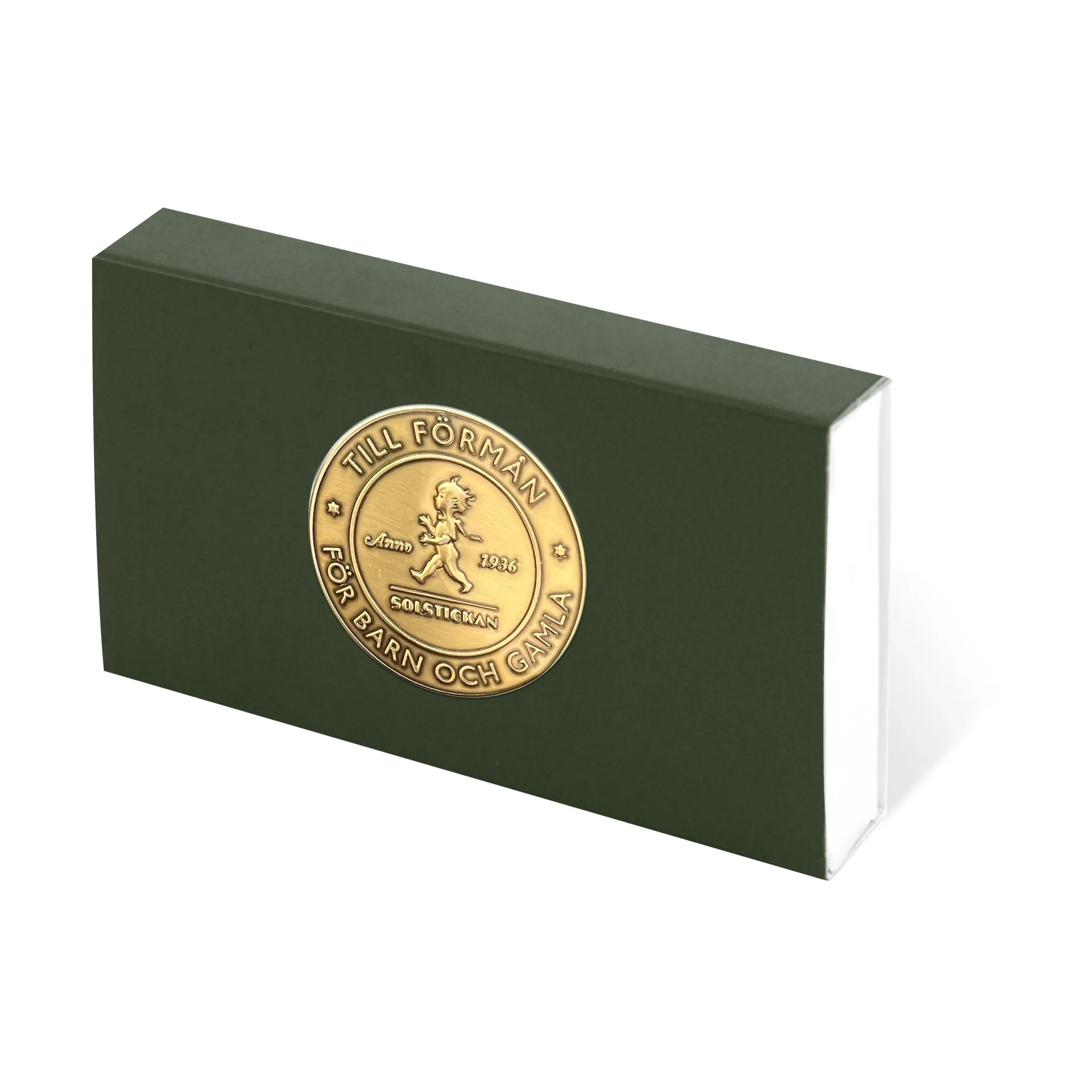 Solstickan tændstikæske 50-pak, Grøn Solstickan Design