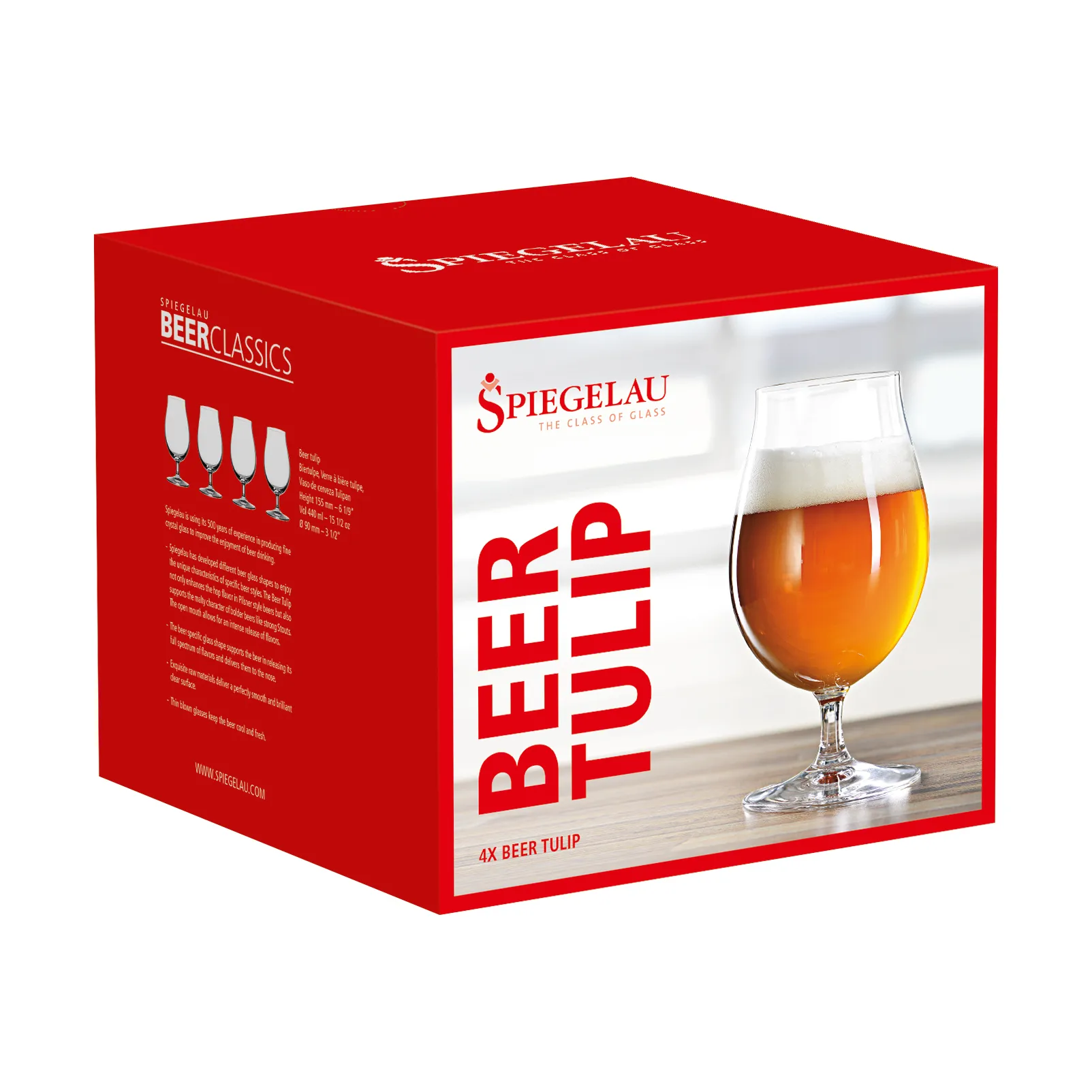 Beer Classics tulipanglas – 44 cl – 4 stk., klar Spiegelau