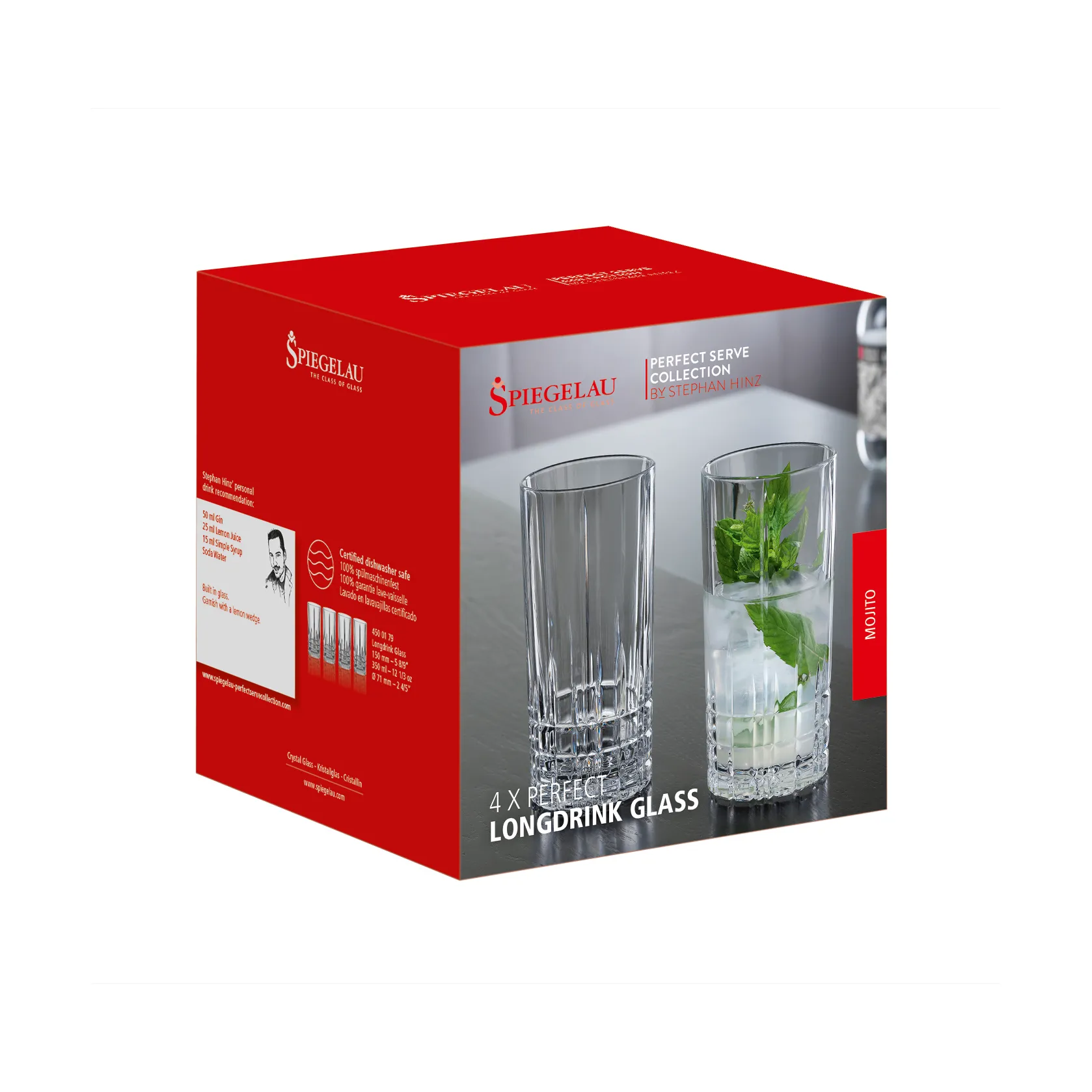 Perfect Serve longdrinkglas – 35 cl – 4 stk., klar Spiegelau