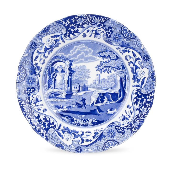Blå italiensk middagstallerken - 23 cm - Spode