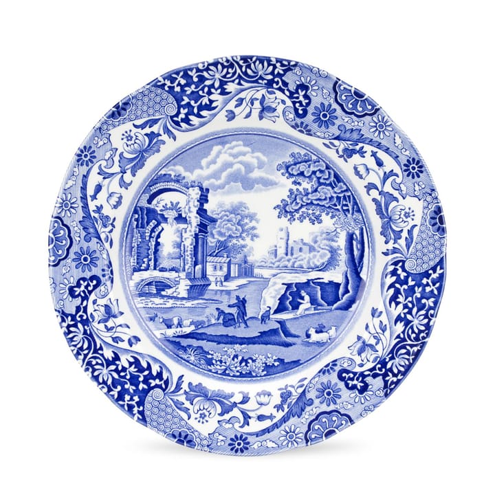 Blå italiensk middagstallerken - 27 cm - Spode