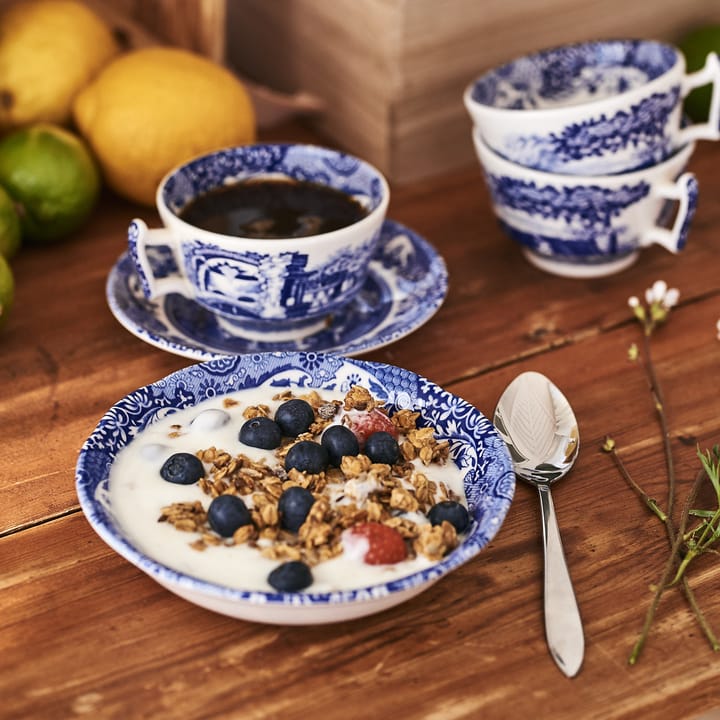 Blå italiensk morgenmadsskål, 20 cm Spode