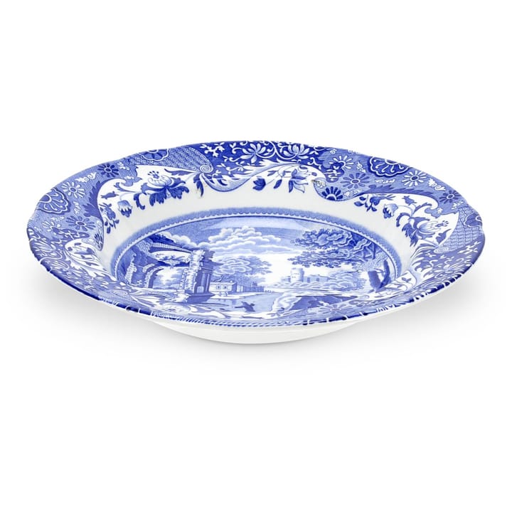 Blå italiensk suppetallerken - 23 cm - Spode