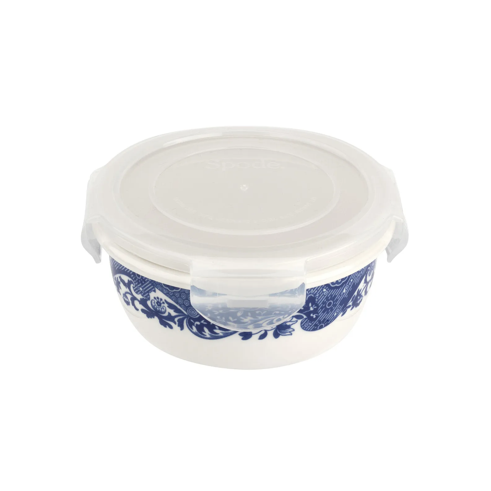Blue Italian opbevaringskrukke med låg, 13 cm Spode