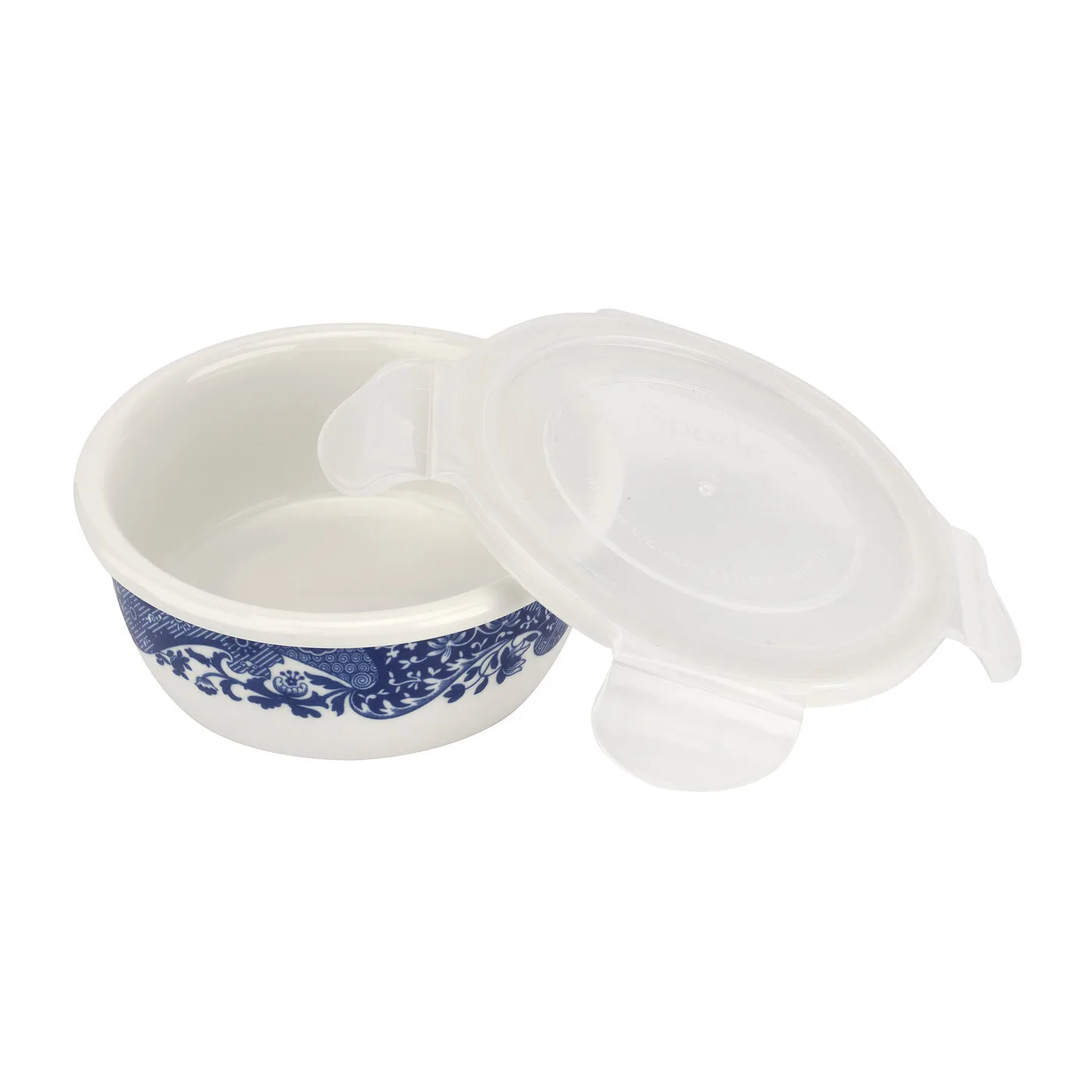 Blue Italian opbevaringskrukke med låg, 13 cm Spode