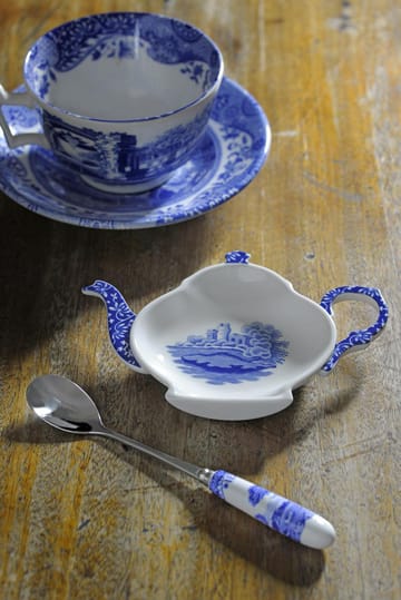 Blue Italian teskeer 6-pak - Keramik/Rustfrit stål - Spode