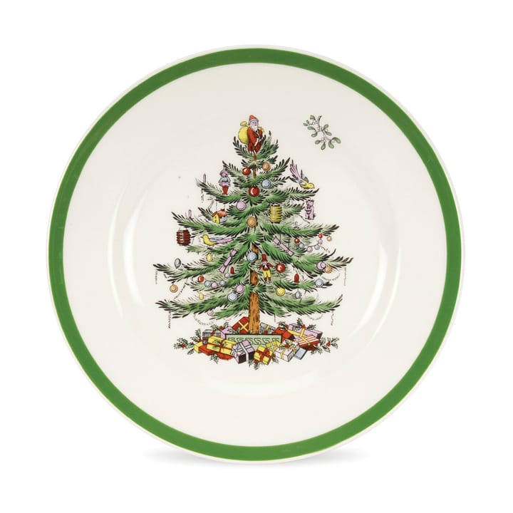 Christmas Tree asiet Ø20 cm - White-green-red - Spode