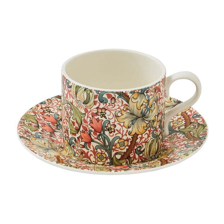 Golden Lily tekop med underkop 28 cl - Multi - Spode